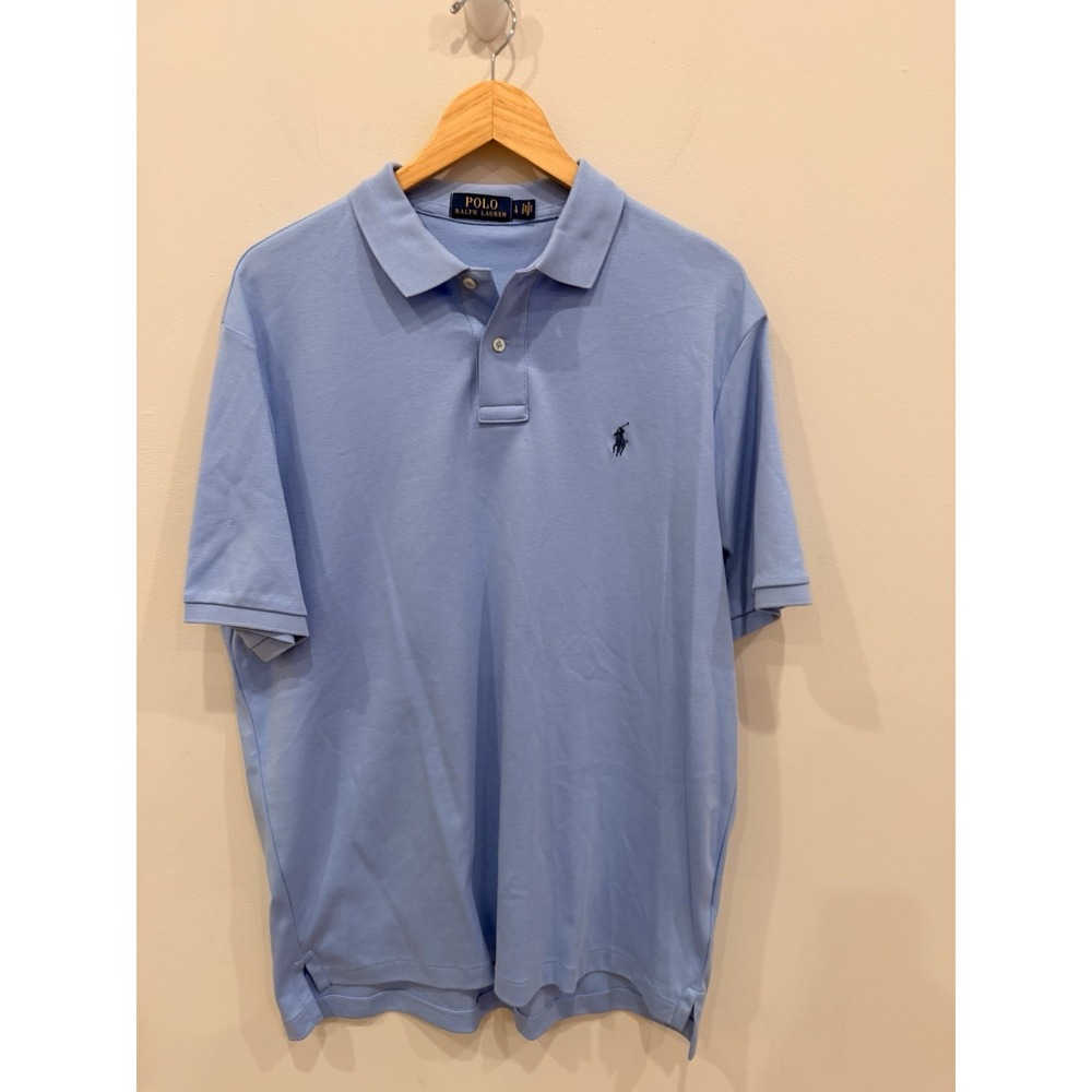 Polo Ralph Lauren Men's Large Blue Polo Shirt Short Sleeve NWOT
